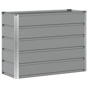 Fioriera | Cassetta per fiori | Vaso Grigio chiaro 100 x 40 x 75 cm Acciaio
