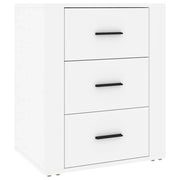 Comodino | Armadio da Notte | Mobiletto da notte Bianco 50x36x60 cm in Legno Ingegnerizzato