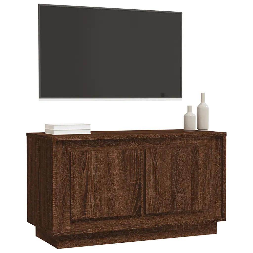 Mobile Porta TV Rovere Marrone 80x35x45 cm in Legno Multistrato 819859