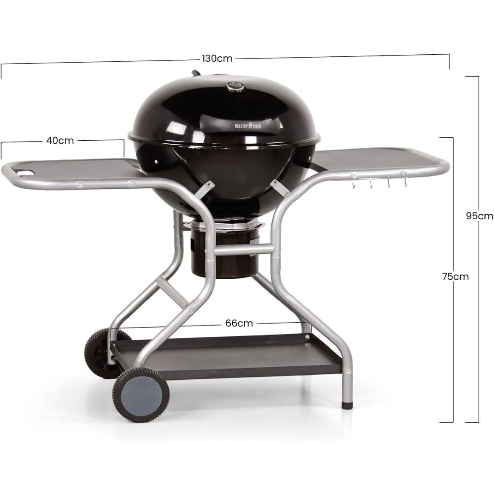 Barbecue a carbone modello sally 57 cm sistema raccogli cenere termometro