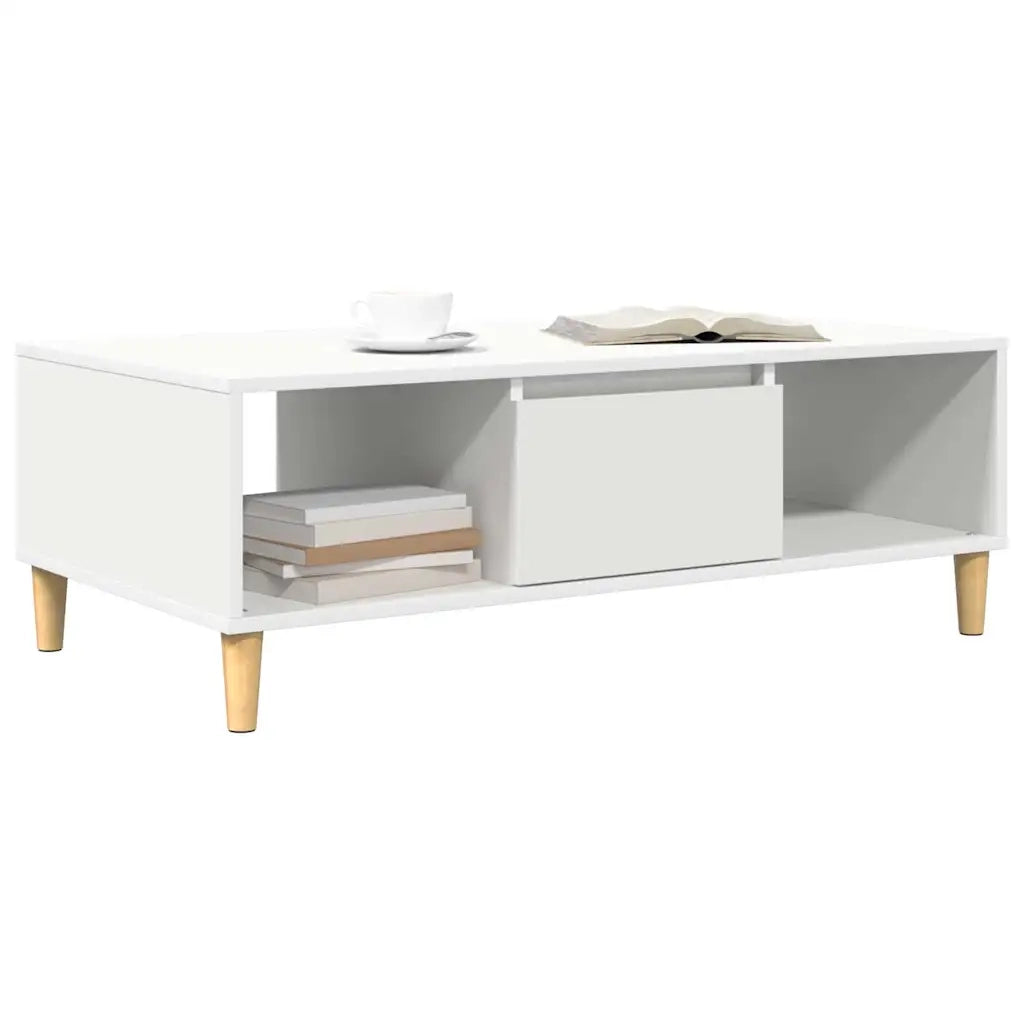 vidaXL Tavolino da salotto Bianco 102 x 55 x 35 cm