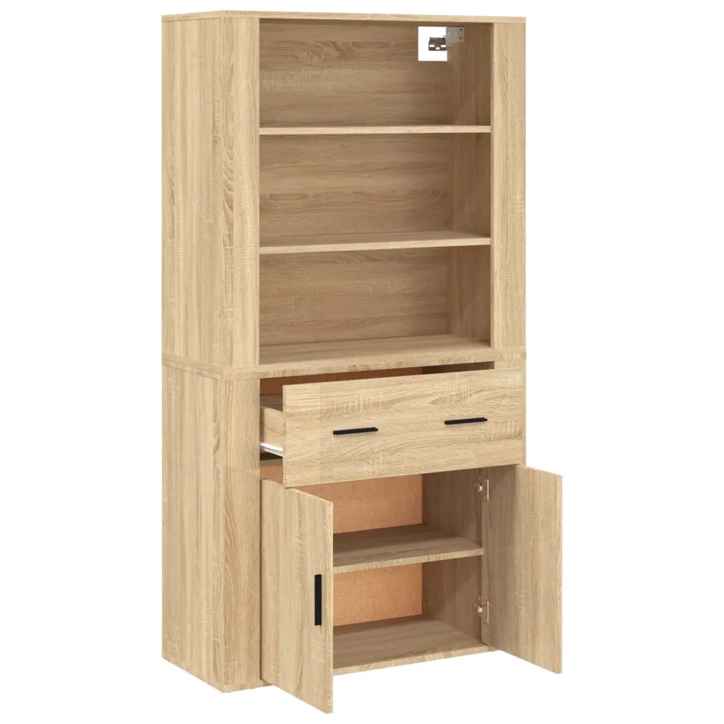 Credenza | Madia | Buffet da pranzo | Armadio da pranzo Rovere Sonoma in Legno Multistrato