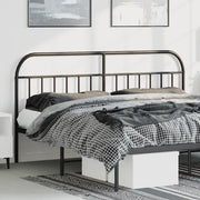 Testiera in Metallo Nero 193 cm