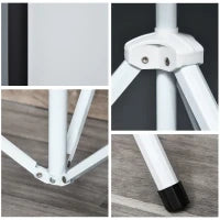 Telo Proiettore da 84 Pollici 4K HD Formato 4:3 con Treppiede Pieghevole e Altezza Regolabile, Schermo Proiettore Portatile, Grandangolo di 160 Gradi, per Casa, Home, Cinema, Esterno, Bianco
