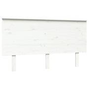 Testiera | Testata per Letto Bianca 144x6x82,5cm Legno Massello di Pino