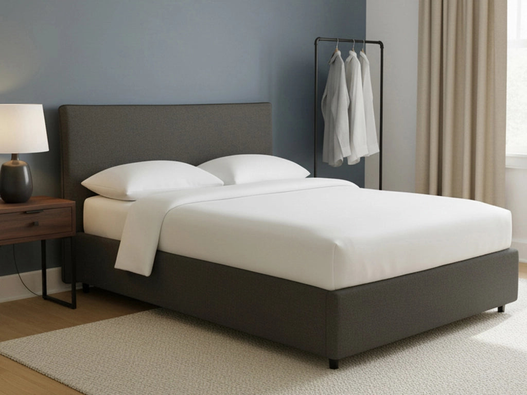 Altrincham, Letto Piazza e Mezza Sfoderabile Made in Italy, Grigio Tortora