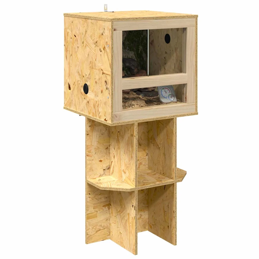 Base per Terrario con lo scaffale Marrone 40 x 40 x 50 cm OSB CFW2111323