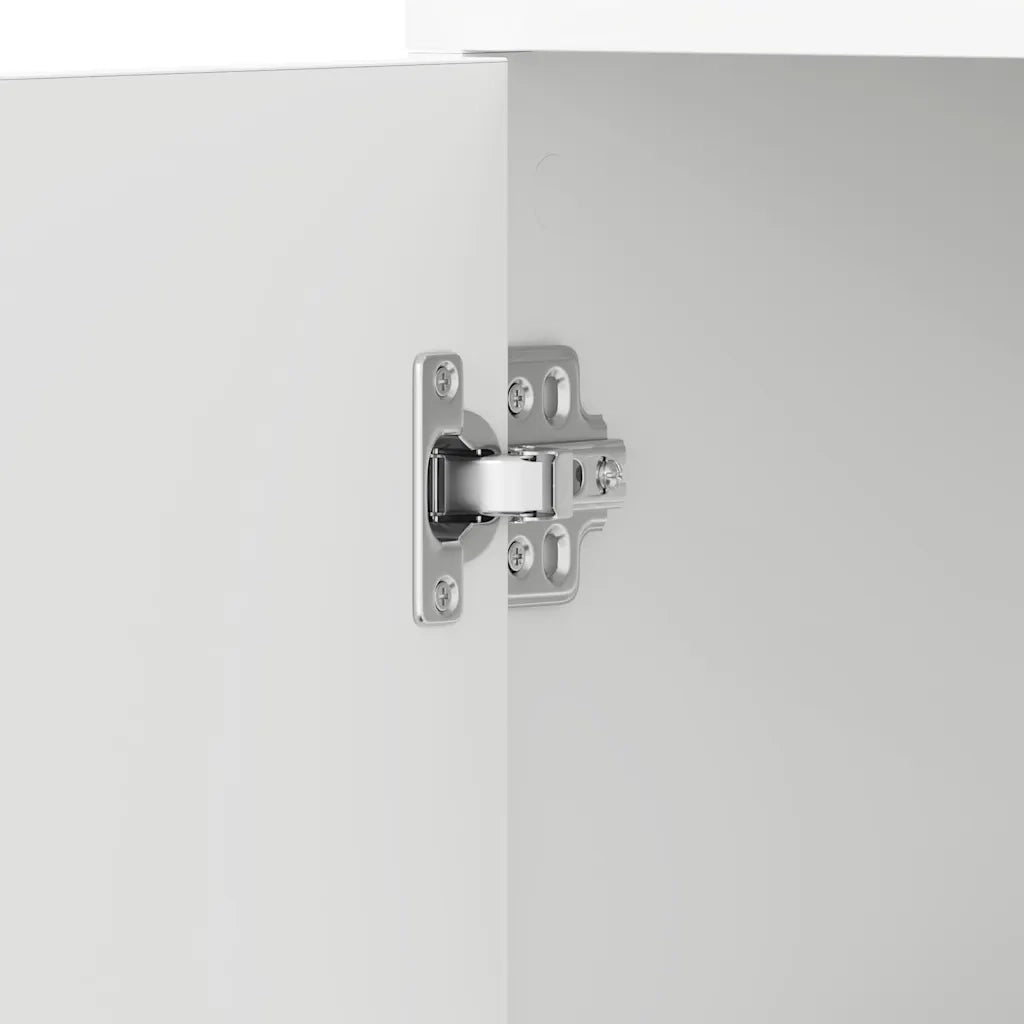 Mobile da Bagno Bianco 30x30x183,5 cm in Legno tecnico 802597