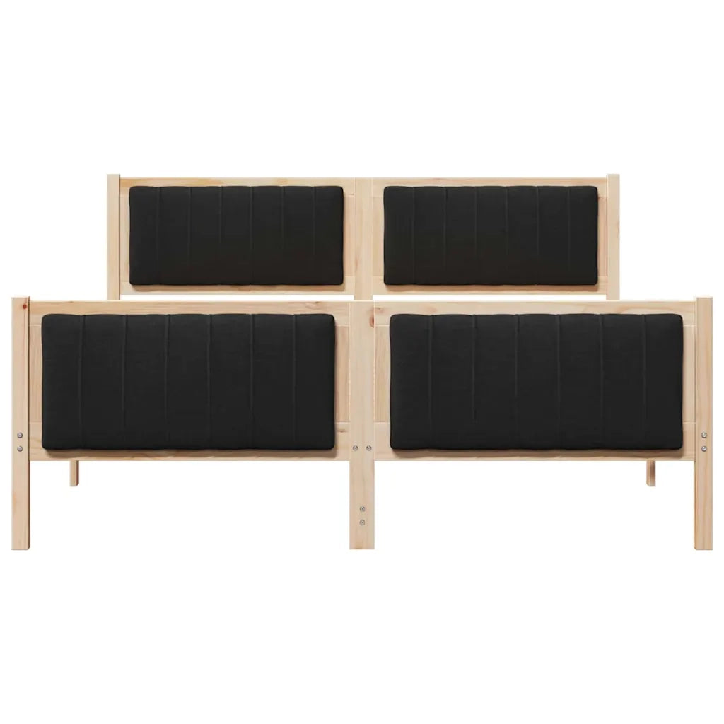 Struttura del Letto con testiera Marrone e nero 150 x 200 cm 3394315