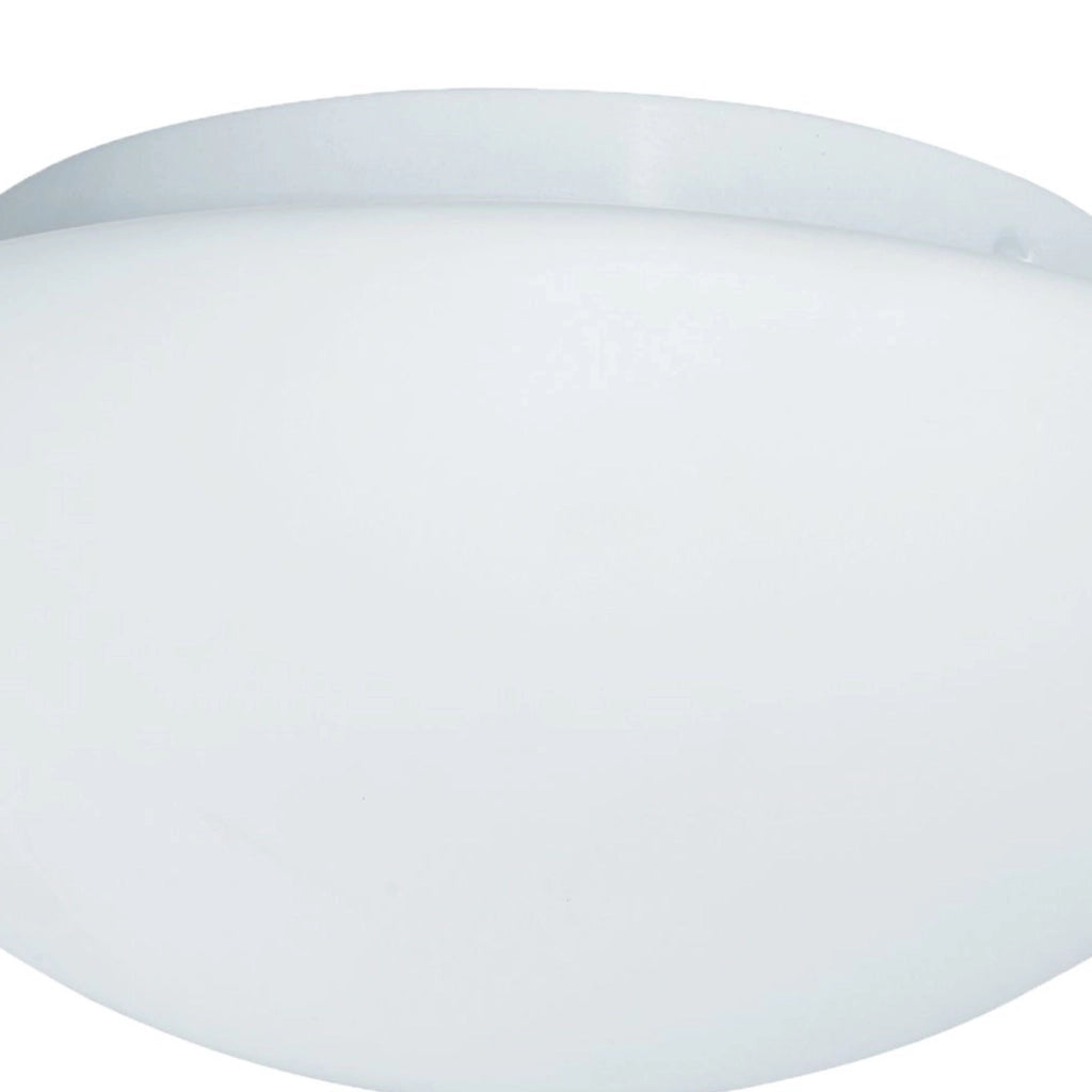 Plafoniera Contemporanea Tokio Acciaio Bianco Vetro 1 Luce E27