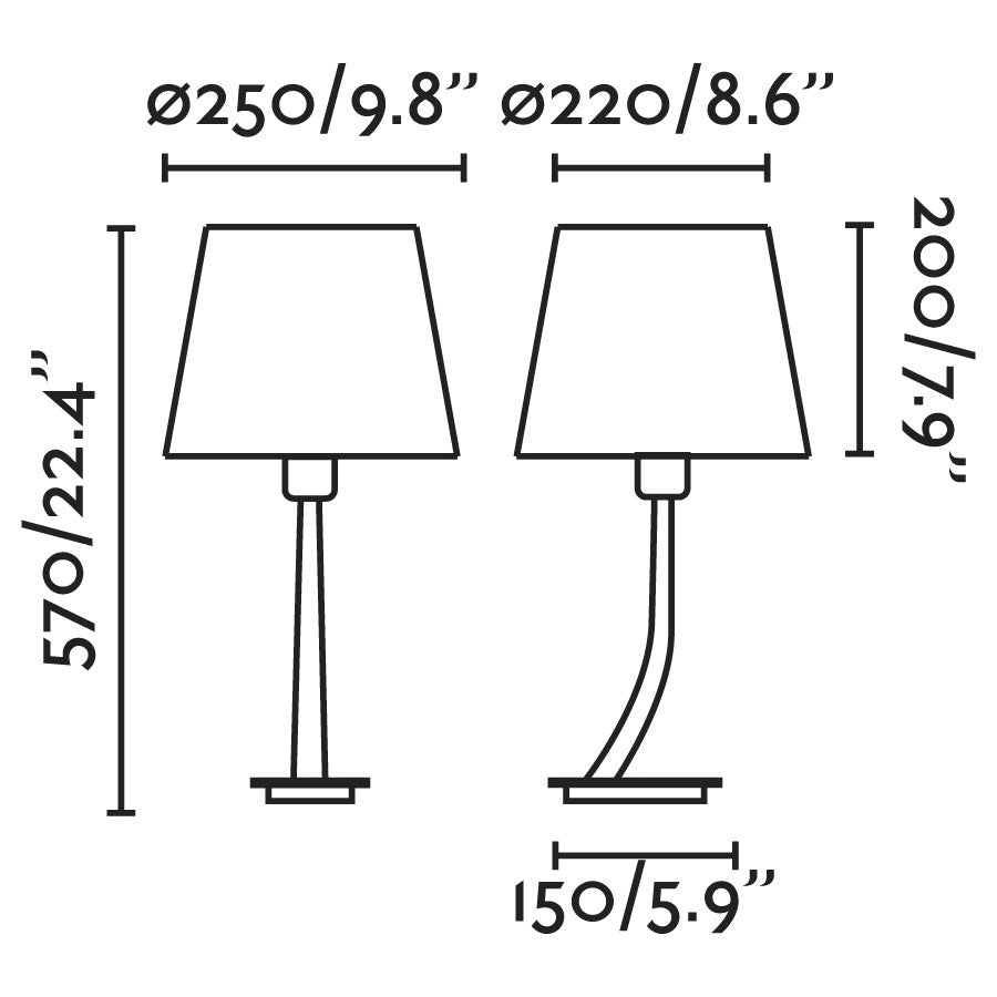 REM, Lampada da Tavolo per Interni, Faro Barcelona