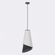Lampada a sospensione MODA in acciaio nero e grigio