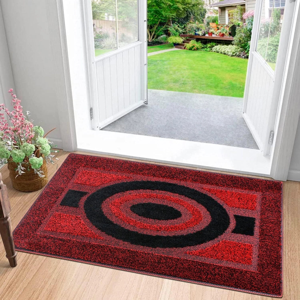 Zerbino Ingresso 50x80 cm Asciugapassi Assorbente Antiscivolo Morbido Made In Italy Rosso