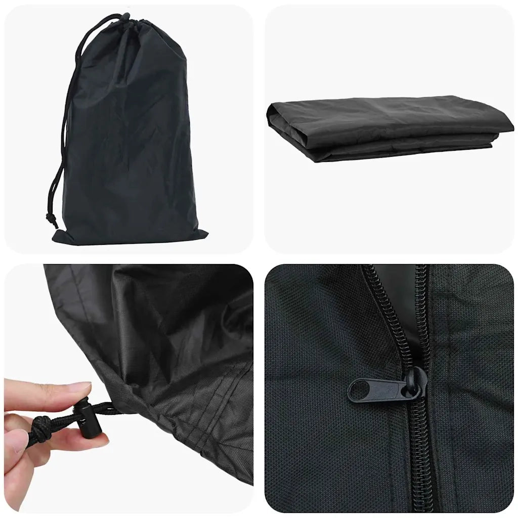 vidaXL Copertura per mobili da esterno Nero Tessuto 210D
