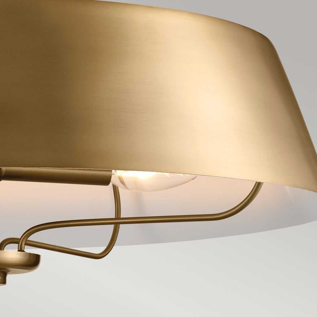 Lampada a sospensione Luella Kichler ottone Ø56 4xE14