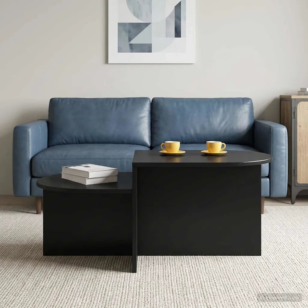 Tavolino da salotto Rovere Nero 100 x 50 x 40 cm 8001047