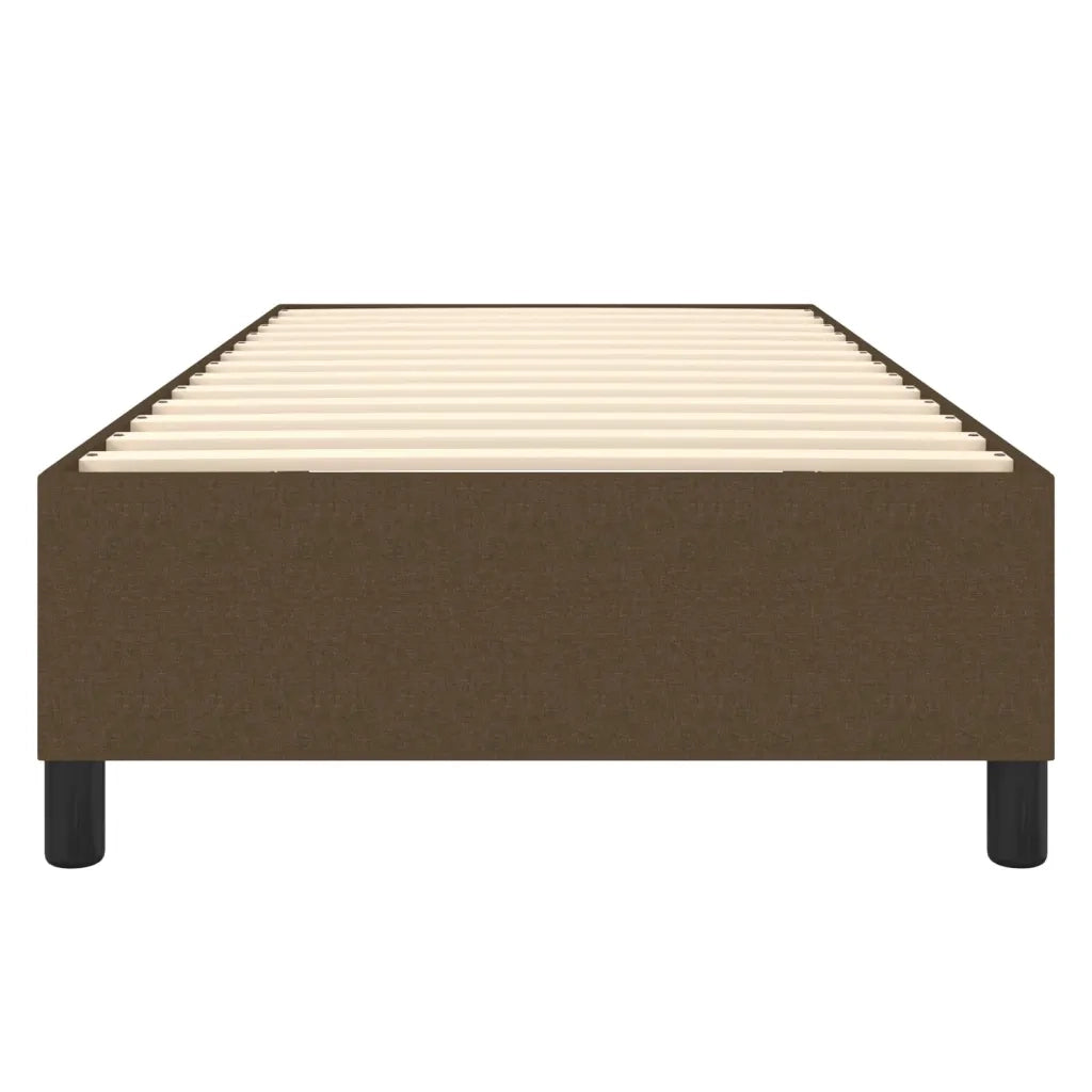 Struttura Letto a Rete a Molle Marrone Scuro 100x200 cm Tessuto 3120841