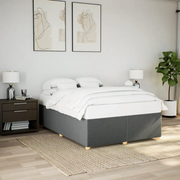 Giroletto senza Materasso Grigio Scuro 140x200 cm Tessuto