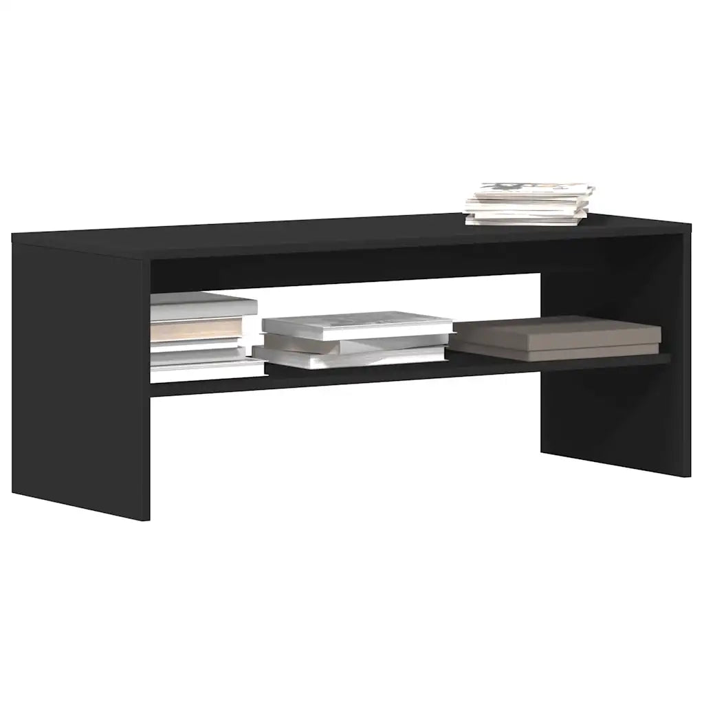 Mobile Porta TV Nero 100x40x40 cm in Legno Multistrato 862402