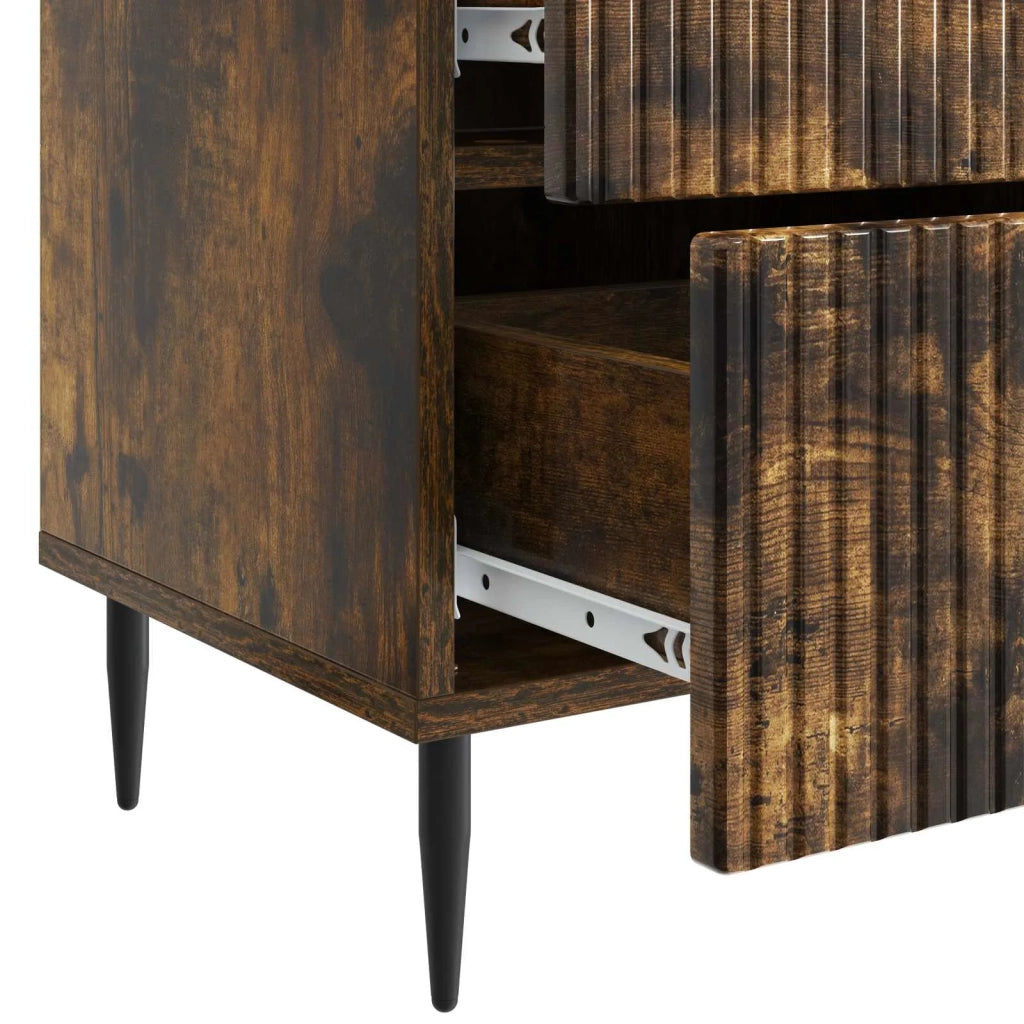 Armadio da Notte Rovere Fumo 43 x 34,5 x 47,5 cm 894765