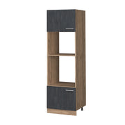 Vicco Set mobili bagno Calcestruzzo nero 60 cm