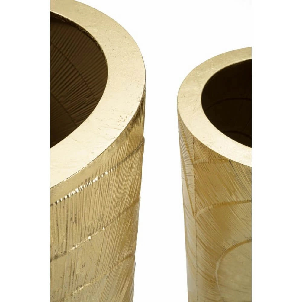 Set di Vasi Dorati Tris cm diam 50,8X114,9-40X92,7-29,8X70,5 - GOLDELY TRIS