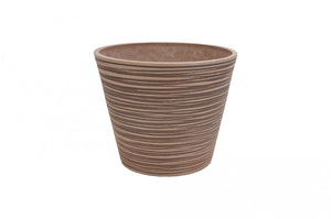 Vaso Piccolo Camelia Ø31x25,4 cm in Fibra sintetica Taupe