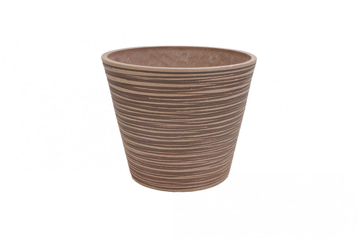 Vaso Piccolo Camelia Ø31x25,4 cm in Fibra sintetica Taupe