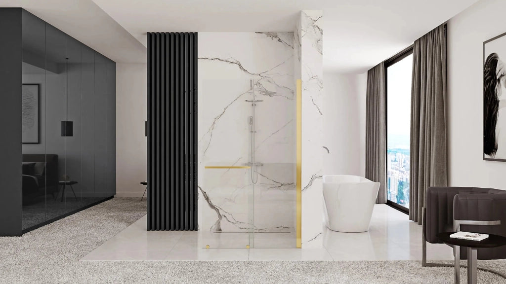 Parete Doccia Rea Cortis Gold 120
