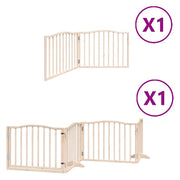 Cancello per Cani Pieghevole 6 Pannelli 480 cm Legno di Pioppo CFW8942519