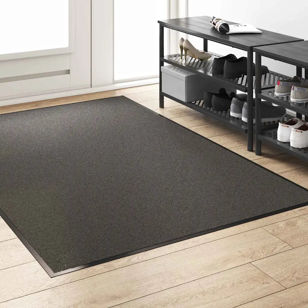 Tappetino Antracite e Nero 120 x 180 cm Polipropilene e vinile 4100766