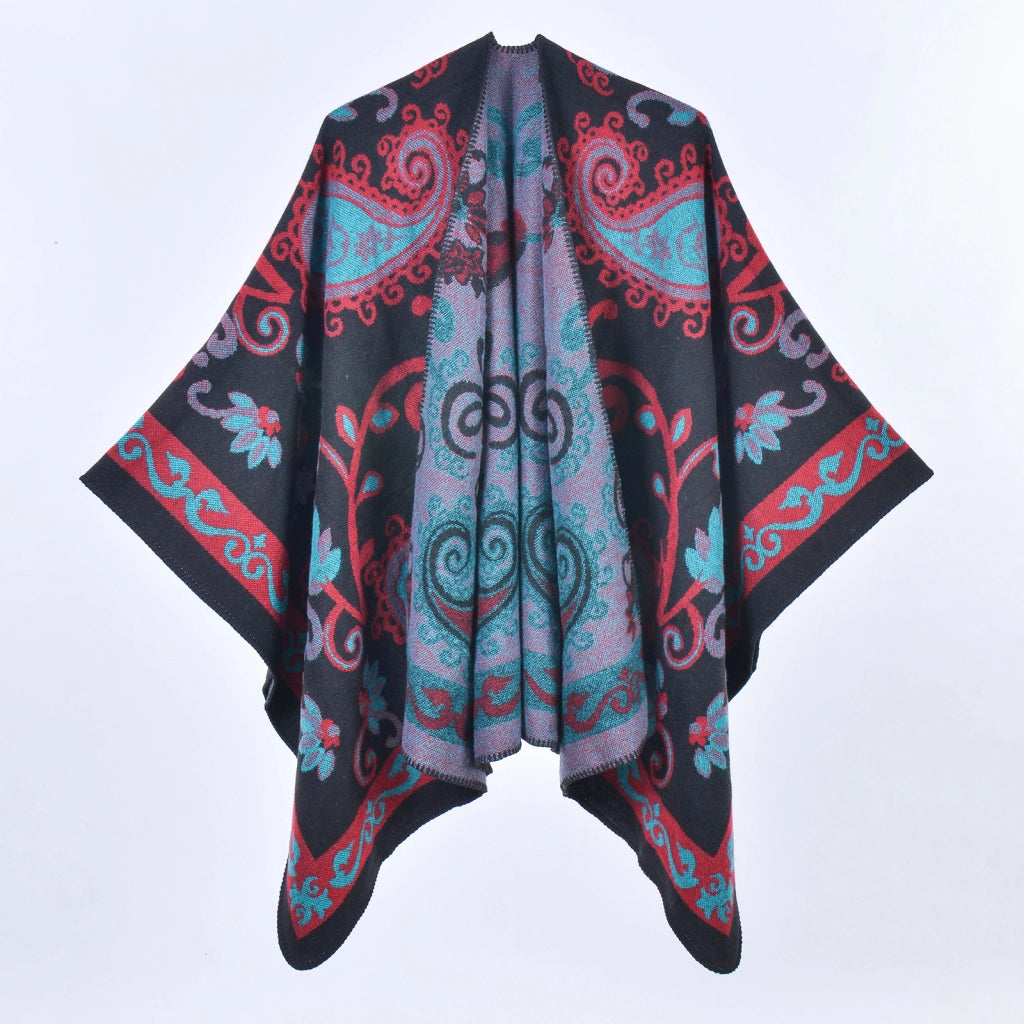 Sciarpa spessa con motivo paisley retr¨°