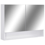 Mobiletto a specchio da bagno a LED 80 x 15 x 60 cm MDF bianco 02_0006728
