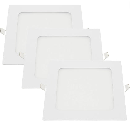Pannello led incasso 20.5cm 18w slim quadro alimentatore incluso 4500k pezzi 3