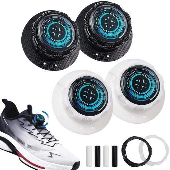 Sistema di Velcro Automatico per Calzature - Cinture in Gomma - Cinture senza Nodo - Cinture per Scarpe - Universali - Materiale di Alta Qualità - Cinture per Scarpe