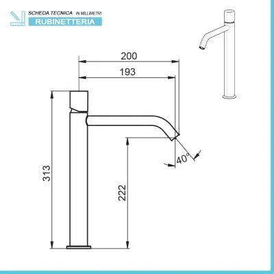 Set miscelatori lavabo alto bidet e doccia a incasso con deviatore  Gemma