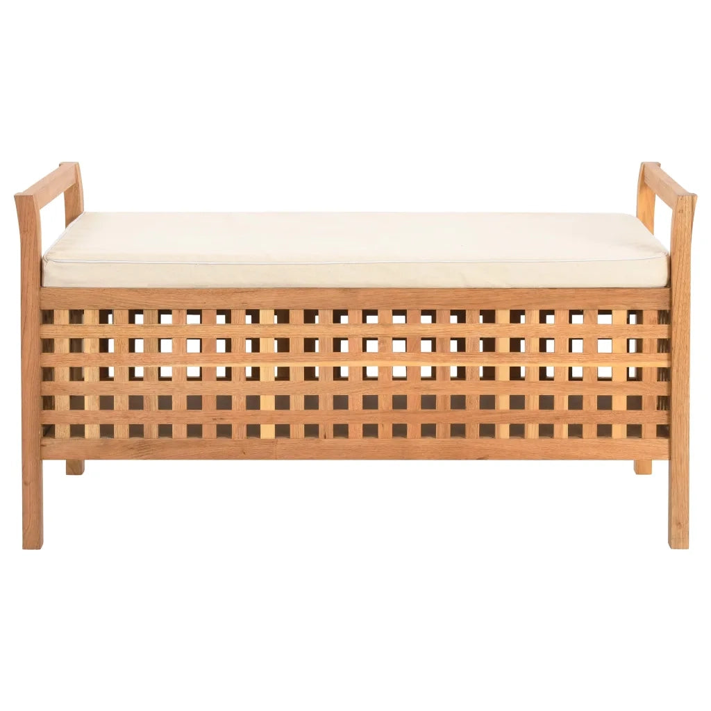 Cassapanca 93x49x49 cm in Legno Massello di Noce cod mxl 71244