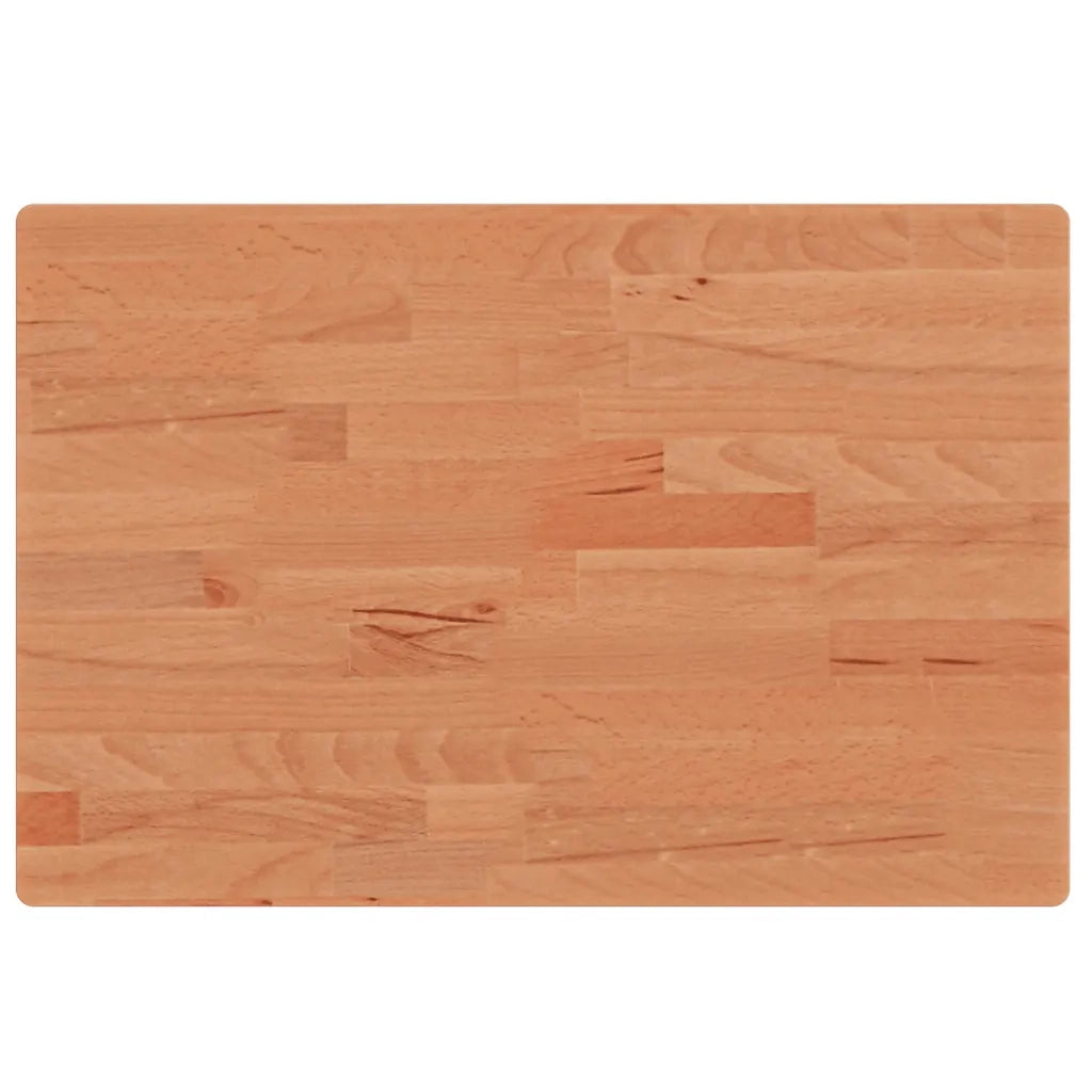 Piano Bagno 60x40x2,5 cm Legno Massello di Faggiocod mxl 107798