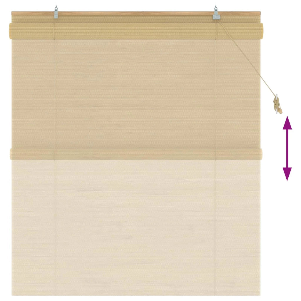 Tenda a rullo Naturale 140 x 160 cm Bambù 42040569