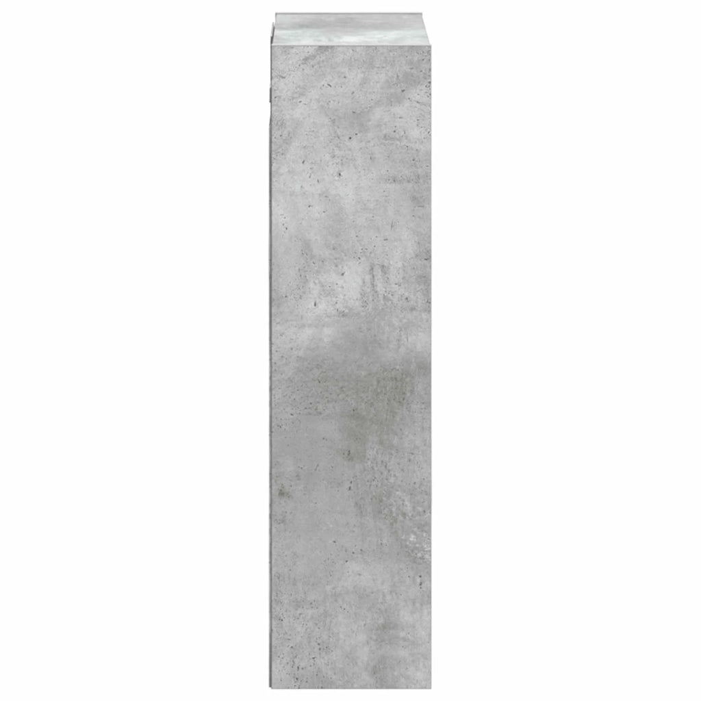 Mobile lavabo da parete Grigio Cemento 35 x 20 x 81 cm 890763