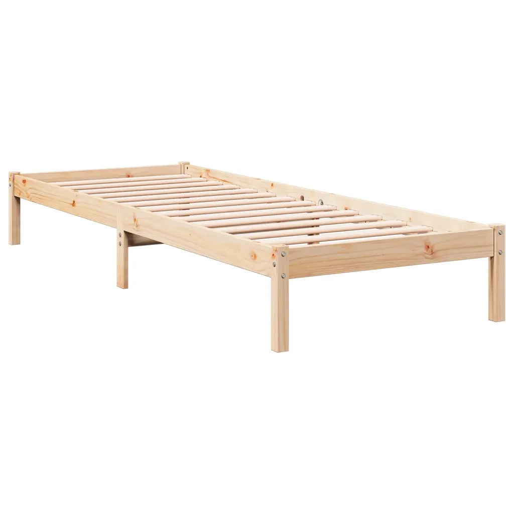Letto Extra Lungo senza Materasso 100x210 cm in Legno di Pino 852404