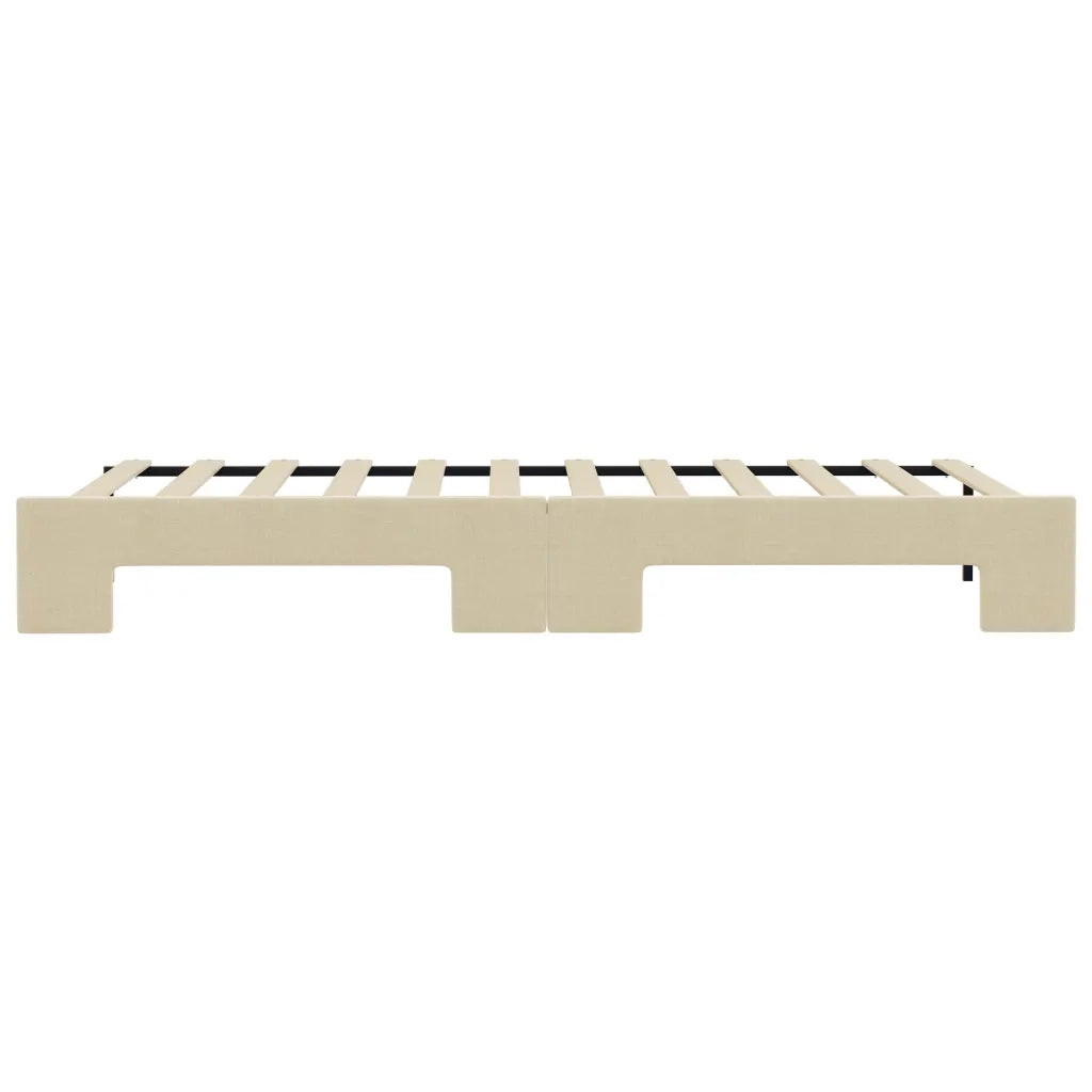 Divano Letto con Letto Estraibile-Sofa Letto-Daybed Crema 90x200 cm in Tessuto 449877