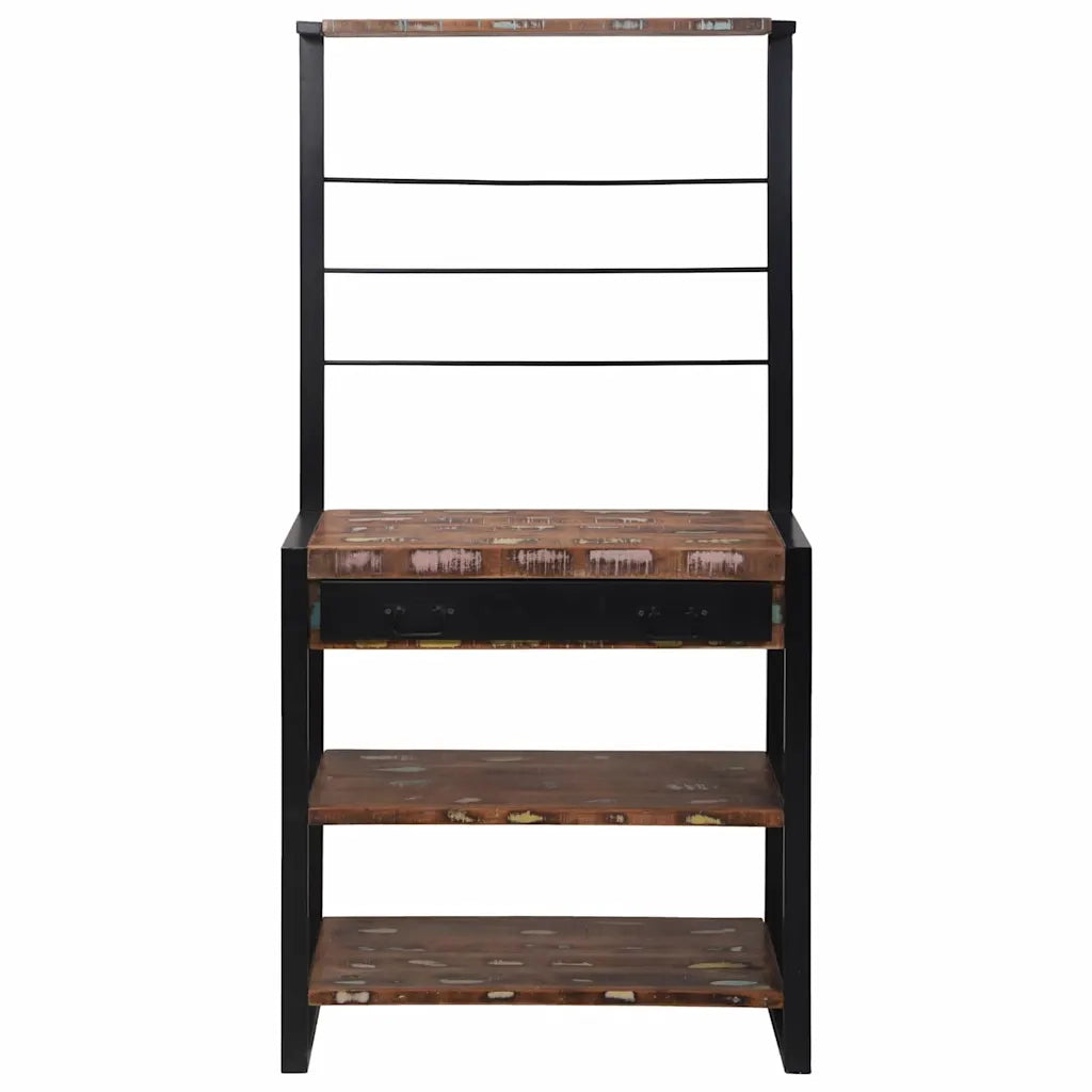Scaffale da cucina Multicolore e nero 80 x 40 x 160 cm CFW5930652
