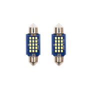 Set di 2 lampadine LED SMD SOFIT 36mm 12V 0,2A luce fredda