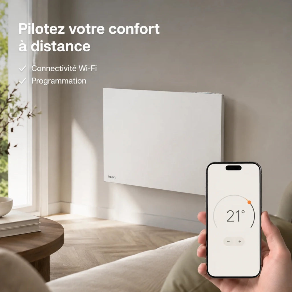 Radiatore elettrico Wi-Fi Bestherm ORPHÉE CONNECT 1000W
