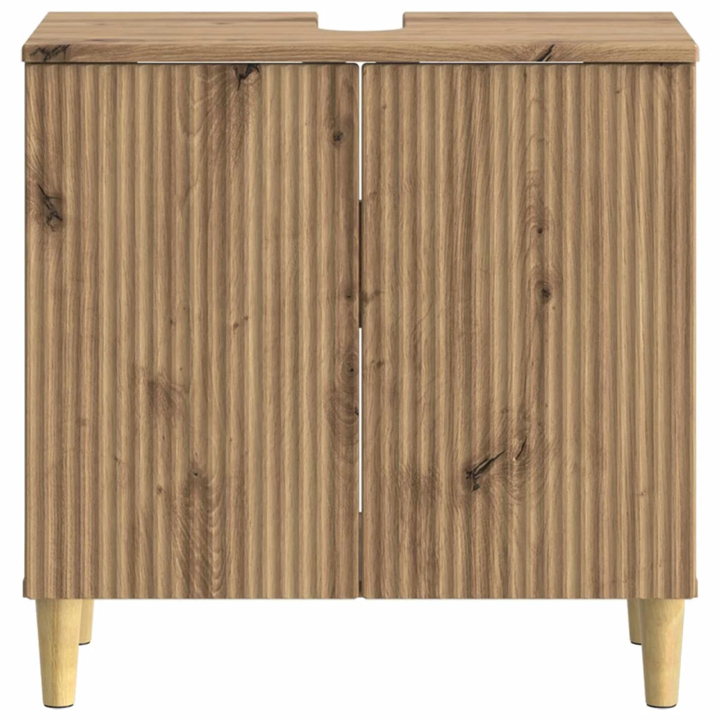 Armadio per Lavabo da Bagno ARNHEM Rovere Artigianale 896574