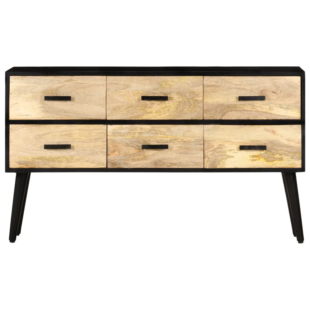 Credenza-Buffet-Armadio da cucina 110x33x64 cm in Legno Massello di Mango