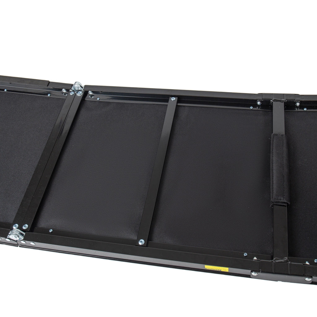 Rampe pieghevole per cani 180 x 44 cm; antiscivolo; in acciaio; nera