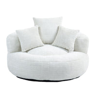 Chaise longue - Xylo - gaming chenille beige con 3 cuscini