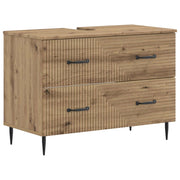 Set di Armadi da Bagno da 2 Pezzi HAARLEM Rovere Artigianale 3417539